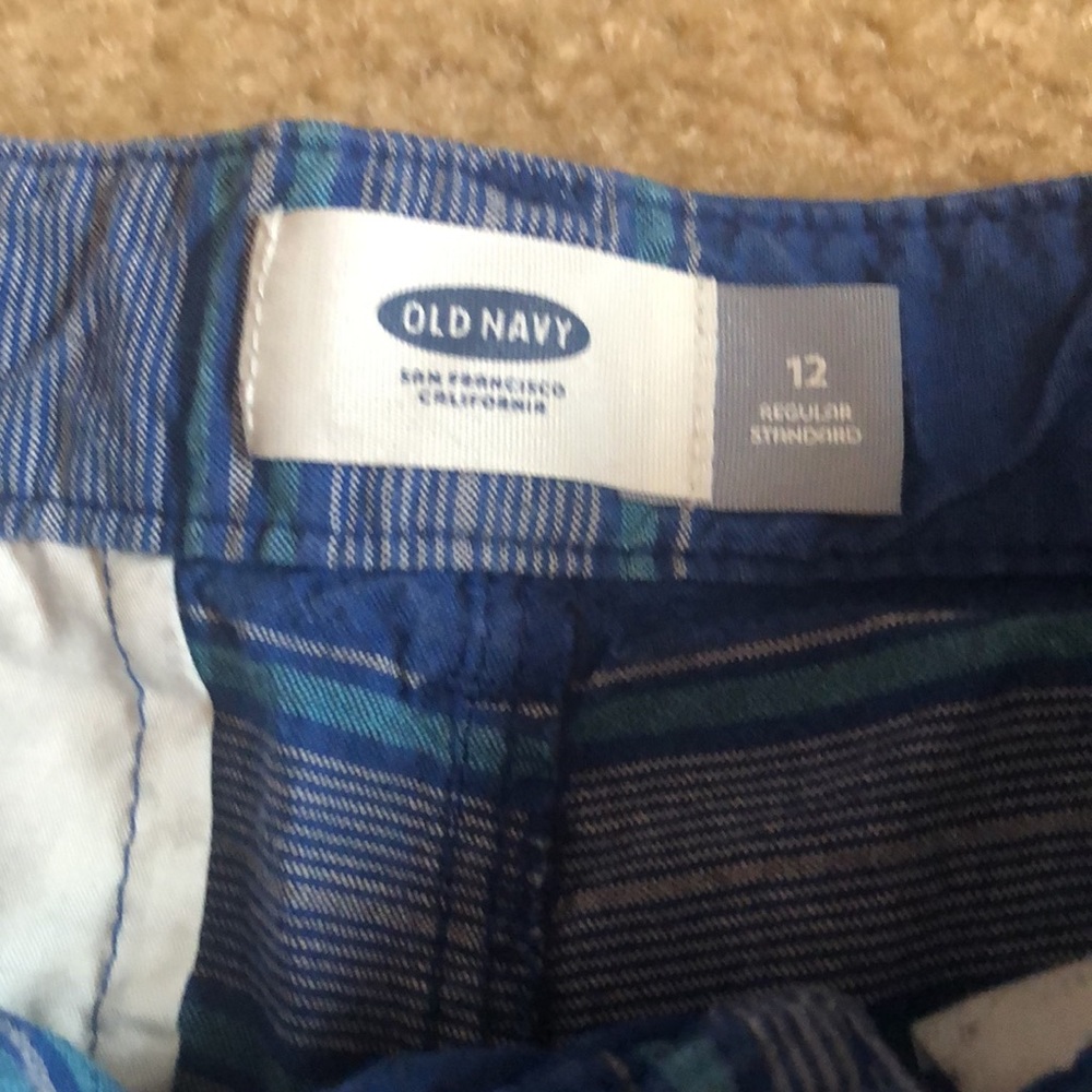 BOYS - Blue Stripe Shorts 🩳- Size 12 - Picture 4 of 9
